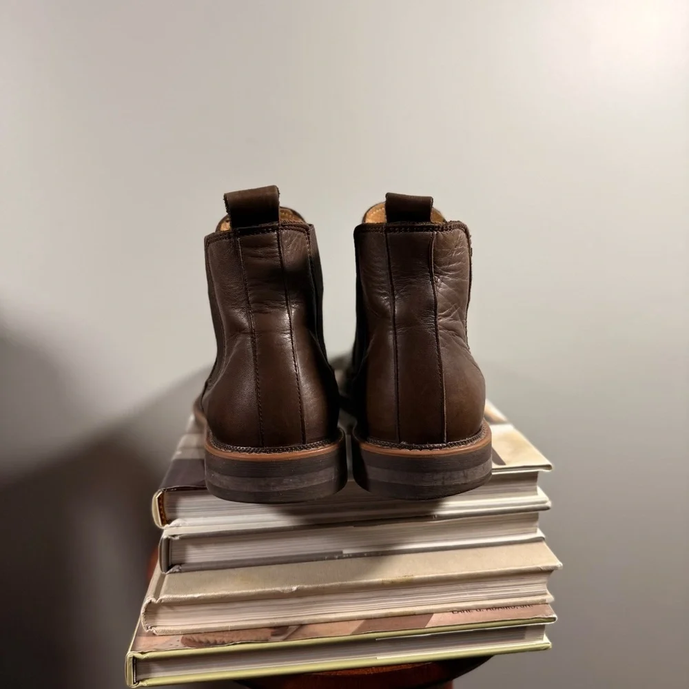 Black Brown Black Crown 1826 Dark Brown Leather Men’s Ankle Boots